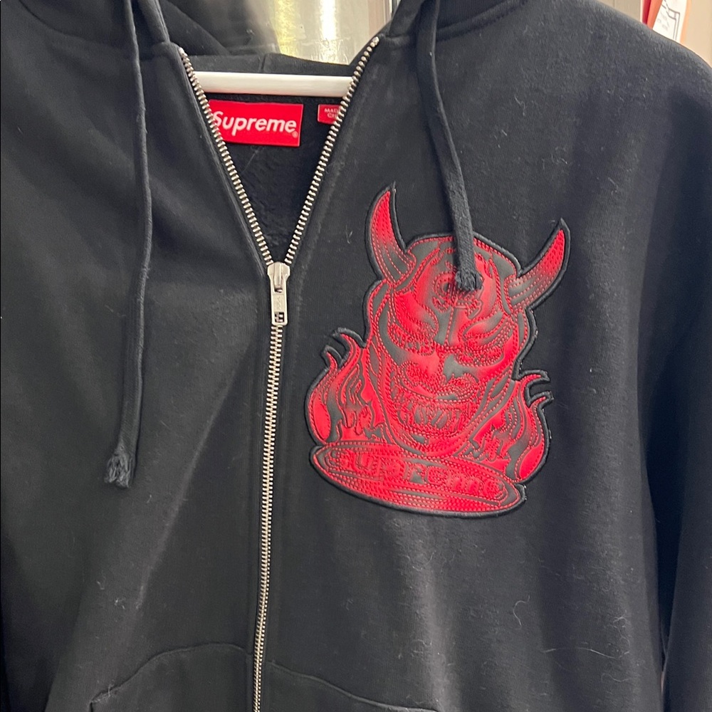 SUPREME DEMON ZIP UP Small RARE - Picture 3 of 7